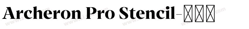 Archeron Pro Stencil字体转换